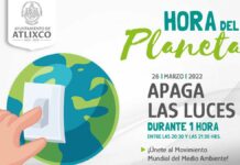 Atlixco llama a participar en La Hora del Planeta Atlixco
