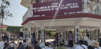 Reporteros conmemoran el asesinato de María Elena Ferral en Veracruz Veracruz