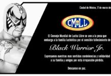 Muere Black Warrior Jr, a los 24 años de edad