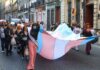 Marcha comunidad trans contra la discriminación laboral en Puebla