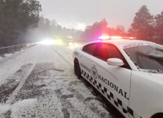 Cierran la México-Puebla por caída de agua nieve agua nieve