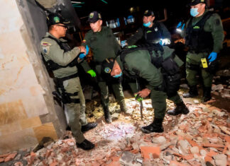 Atacan estación de policía en Bogotá; suman 41 heridos bogotá