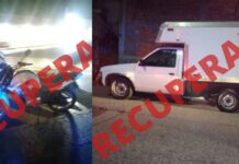 Recuperan moto y camioneta robadas en San Pedro Cholula camioneta