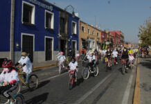 Ciclistas de San Pedro participan en “Rodada en Familia” La “Rodada en Familia” que conglomeró a decenas de ciclistas conviviendo sanamente por las principales calles de la cabecera.