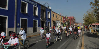 Ciclistas de San Pedro participan en “Rodada en Familia” La “Rodada en Familia” que conglomeró a decenas de ciclistas conviviendo sanamente por las principales calles de la cabecera.