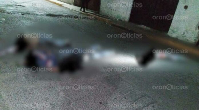 Abandonan 4 cuerpos en calle de Chalchicomula de Sesma Cuerpos