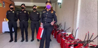 Policía usará 400 extintores para marcha del 8 de marzo en CDMX Los extintores están conformados de polvos químico seco ABC, al rededor de 400 extintores serán utilizados durante la movilización.