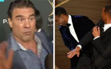 Eduardo Yañez reacciona a bofetada de Will Smith