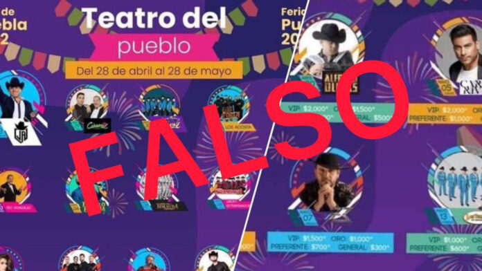 gobierno "Exhortamos a los ciudadanos a no dejarse sorprender e informarse por vías oficiales", publicó el gobierno de Puebla.