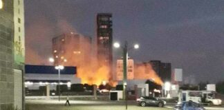 Se incendia pastizal junto a Universidad Interamericana Incendio