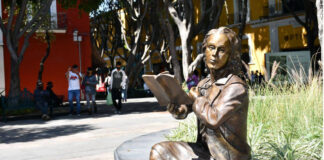 Concluyen obras en corredor 5 de mayo; develan esculturas Las obras en el corredor 5 de Mayo incluyeron la restauración de jardineras, parques y de la infraestructura de alumbrado público.