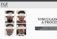 Vincula FGE a 4 hombres por robo agravado en Puebla robo
