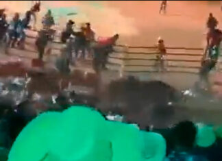 Toro hiere a 15 asistentes en jaripeo en Morelia toro