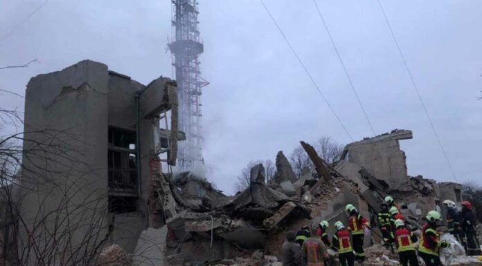 Mueren 9 en ataque ruso contra torre de TV en Ucrania Torre