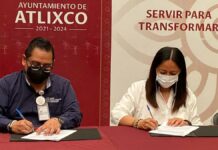 Firma Atlixco convenio en pro de personas con discapacidad Atlixco