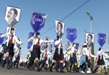 SEP realiza pase de revista para desfile del 5 de mayo Habrá proceso de sanitización, además, las y los asistentes portarán cubrebocas, y personal de la SEP repartirá gel antibacterial