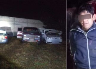 Aseguran unidades con huachicol y a sujeto en Ahuazotepec Sujeto