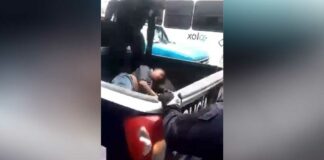 Golpean a asaltante de madre y adolescente en Texmelucan Texmelucan