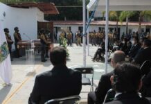 Rinden homenaje al agente FGE que murió en Tlalancaleca Tlalancaleca