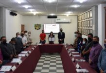Norma Layón firma convenio de colaboración con presidentes auxiliares