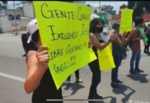 Manifestantes cierran bulevar Hermanos Serdán