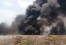 Chocan 2 pipas en la autopista Siglo XXI