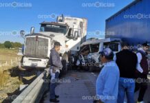 Accidente bloquea la autopista Puebla-Orizaba accidente