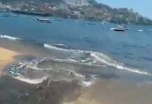 Ayuntamiento de Acapulco provoca descarga de aguas negras en playa Icacos Personal del Ayuntamiento de Acapulco rompió un canal de aguas pluviales, esto sin previo aviso.