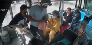 Pasajera de la Ruta 68 forcejea para evitar asalto ruta 68