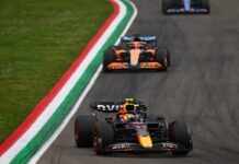 Checo Pérez finaliza tercero en el Sprint Race