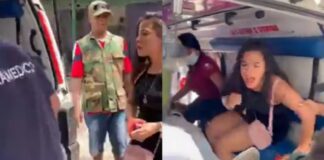 Mujer exige contraseña del celular a su novio pese a ser atropellado