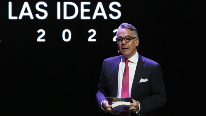 Junto con el empresario Ricardo Salinas Pliego, el gobernador Miguel Barbosa inauguró este viernes el Festival de las Ideas 2022.