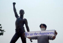 Homenajean a Freddie Mercury con escultura en Corea del Sur Freddie Mercury