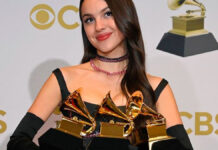 Olivia Rodrigo rompe un premio Grammy por accidente Olivia Rodrigo