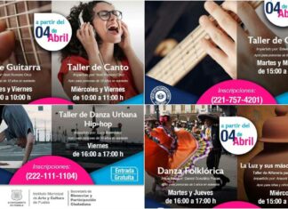 Anuncian talleres en Centros Comunitarios de Puebla talleres
