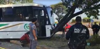 Transporte se estrella contra árbol en bulevar Norte; hay 14 lesionados transporte