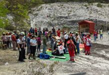 Accidente deja 1 mujer muerta y 45 lesionados en El Aguacate accidente