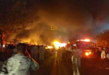 Se incendia base de la Guardia Nacional en CDMX