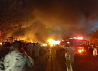 Se incendia base de la Guardia Nacional en CDMX