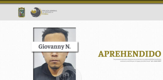 Agentes investigadores de la Fiscalía de Puebla ubicaron a este hombre y lo aprehendieron en el municipio de San Pedro Cholula.