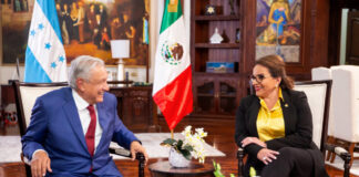 México y Honduras continuarán hermanando relaciones: AMLO El presidente de México dijo que su homóloga hondureña no necesita recomendaciones para que se apruebe su iniciativa de reforma eléctrica.