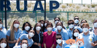 Colocan primera piedra en Centro de Apoyo Emocional de la BUAP piedra buap