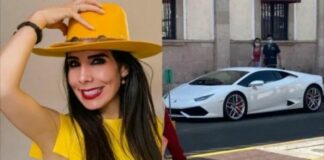 Exhiben a alcaldesa guanajuatense y su Lamborghini de 7mdp