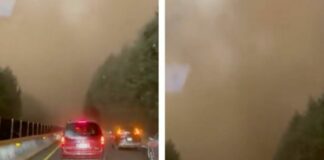 Tormenta de arena azota la autopista México-Cuernavaca