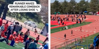 Atleta pierde zapato, se regresa ¡ y gana carrera! atleta