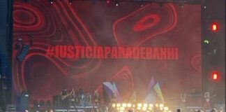 Danna Paola pide justicia por Debanhi en Tecate Emblema