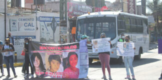 Familiares de desaparecidos bloquean 11 Sur y Las Torres Desaparecidos