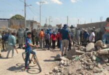 Pobladores y militares se enfrentan en inmediaciones del AIFA