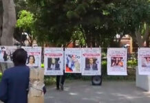 Exhiben otra vez a legisladores de Puebla en contra de Reforma Eléctrica Pudo apreciarse un tendedero con las rostros de los legisladores Blanca Alcalá Ruíz y Lázaro Jiménez Aquino, ambos del PRI, entre otros.