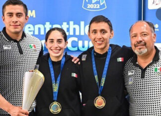 Pentatletas mexicanos se llevan el oro en Copa del Mundo Bulgaria 2022 Los pentatletas mexicanos Tamara Vega y Emiliano Hernández se impusieron ante Corea del Sur y Turquía en la Copa del Mundo Bulgaria 2022.